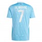 Seconda Maglia De Bruyne 7 Belgio Euro 2024